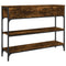 vidaXL Console Table Smoked Oak 100x25x75 cm Engineered Wood