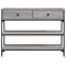 vidaXL Console Table Grey Sonoma 100x25x75 cm Engineered Wood