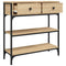 vidaXL Console Table Sonoma Oak 72.5x25x75 cm Engineered Wood