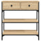 vidaXL Console Table Sonoma Oak 72.5x25x75 cm Engineered Wood