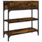 vidaXL Console Table Smoked Oak 72.5x25x75 cm Engineered Wood
