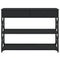 vidaXL Console Table Black 100x28x75 cm Engineered Wood