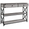vidaXL Console Table Grey Sonoma 100x28x75 cm Engineered Wood