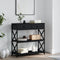 vidaXL Console Table Black 75x28x75 cm Engineered Wood