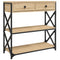 vidaXL Console Table Sonoma Oak 75x28x75 cm Engineered Wood