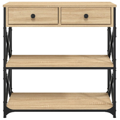vidaXL Console Table Sonoma Oak 75x28x75 cm Engineered Wood