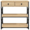 vidaXL Console Table Sonoma Oak 75x28x75 cm Engineered Wood