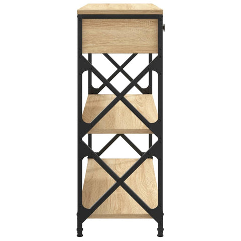 vidaXL Console Table Sonoma Oak 75x28x75 cm Engineered Wood