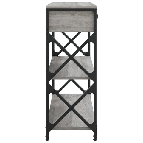 vidaXL Console Table Grey Sonoma 75x28x75 cm Engineered Wood
