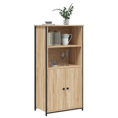 vidaXL Highboard Sonoma Oak 62x36x121.5 cm Engineered Wood
