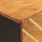 vidaXL Bedside Cabinet Brown and Black Solid Wood Mango