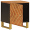 vidaXL Bedside Cabinets 2 pcs Brown and Black Solid Wood Mango