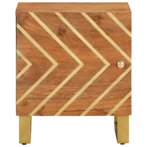 vidaXL Bedside Cabinets 2 pcs Brown and Black Solid Wood Mango