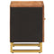 vidaXL Bedside Cabinets 2 pcs Brown and Black Solid Wood Mango
