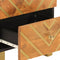 vidaXL Bedside Cabinet Brown and Black Solid Wood Mango
