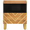 vidaXL Bedside Cabinet Brown and Black Solid Wood Mango