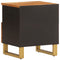 vidaXL Bedside Cabinet Brown and Black Solid Wood Mango