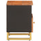 vidaXL Bedside Cabinets 2 pcs Brown and Black Solid Wood Mango