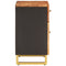 vidaXL Bedside Cabinet Brown and Black 50x33x60 cm Solid Wood Mango