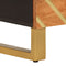 vidaXL Bedside Cabinet Brown and Black 50x33x60 cm Solid Wood Mango