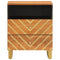 vidaXL Bedside Cabinet Brown and Black 50x33x60 cm Solid Wood Mango
