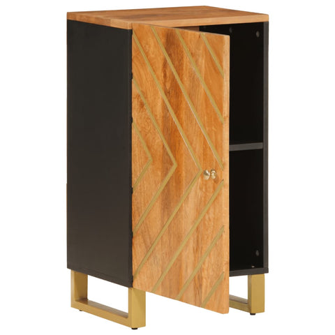 vidaXL Side Cabinet Brown and Black 40x33.5x75 cm Solid Wood Mango