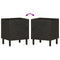 vidaXL Bedside Cabinet Black 40x33x46 cm Solid Wood Mango