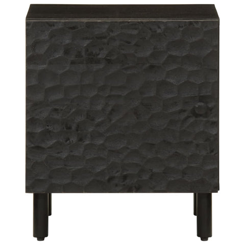 vidaXL Bedside Cabinets 2 pcs Black 40x33x46 cm Solid Wood Mango