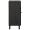 vidaXL Side Cabinet Black 60x33x75 cm Solid Wood Mango