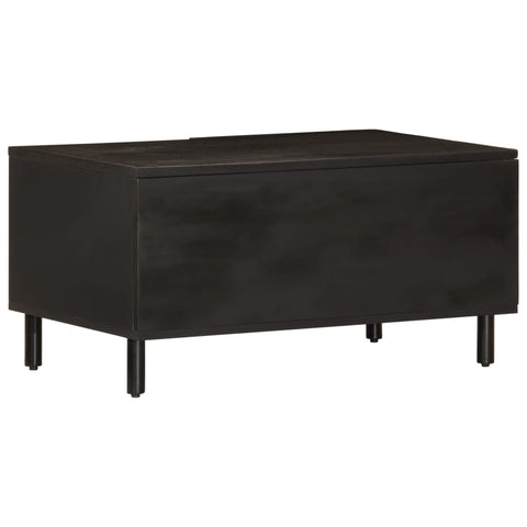 vidaXL Coffee Table Black 80x50x40 cm Solid Wood Mango