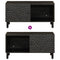 vidaXL Coffee Table Black 80x50x40 cm Solid Wood Mango