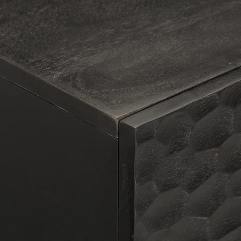 vidaXL Coffee Table Black 80x50x40 cm Solid Wood Mango