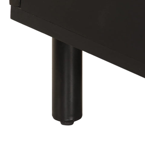 vidaXL Coffee Table Black 80x50x40 cm Solid Wood Mango