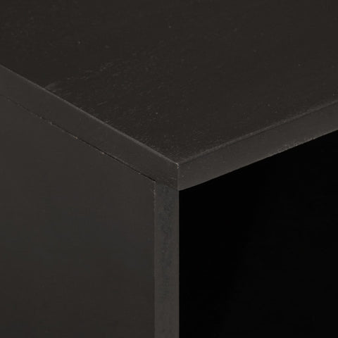 vidaXL Bedside Cabinet Black 40x33x46 cm Solid Wood Mango