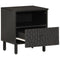 vidaXL Bedside Cabinets 2 pcs Black 40x33x46 cm Solid Wood Mango