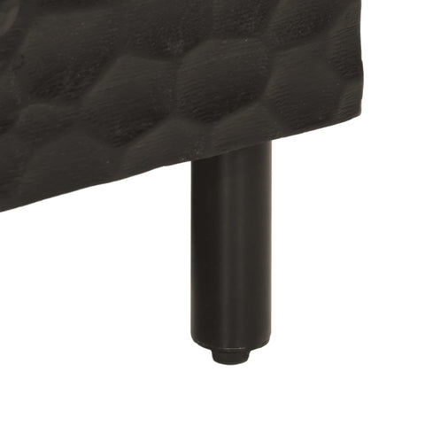 vidaXL Bedside Cabinets 2 pcs Black 40x33x46 cm Solid Wood Mango