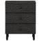 vidaXL Bedside Cabinet Black 50x33x60 cm Solid Wood Mango
