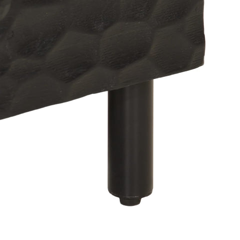 vidaXL Bedside Cabinet Black 50x33x60 cm Solid Wood Mango