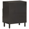 vidaXL Bedside Cabinet Black 50x33x60 cm Solid Wood Mango