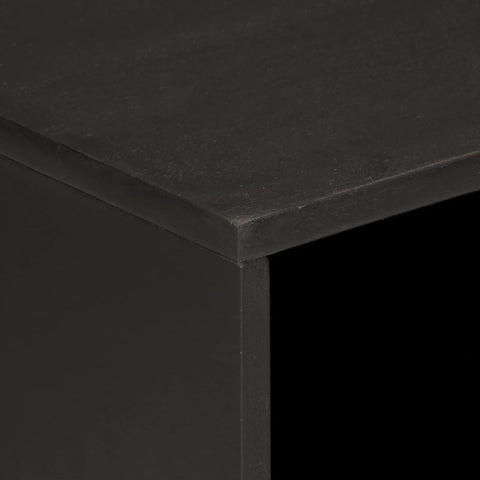 vidaXL Bedside Cabinet Black 50x33x60 cm Solid Wood Mango