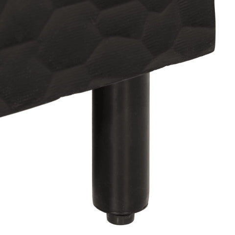 vidaXL Bedside Cabinet Black 50x33x60 cm Solid Wood Mango