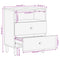 vidaXL Bedside Cabinet Black 50x33x60 cm Solid Wood Mango