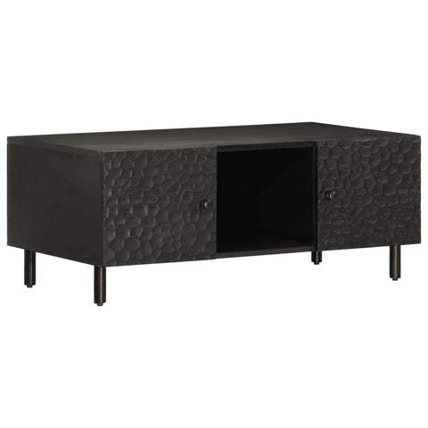 vidaXL Coffee Table Black 100x54x40 cm Solid Wood Mango