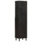 vidaXL Bathroom Cabinet Black 38x33x160 cm Solid Wood Mango
