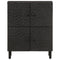 vidaXL Side Cabinet Black 60x33x75 cm Solid Wood Mango