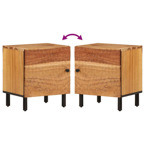 vidaXL Bedside Cabinets 2 pcs 40x33x46 cm Solid Wood Acacia
