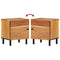 vidaXL Bedside Cabinets 2 pcs 40x33x46 cm Solid Wood Acacia