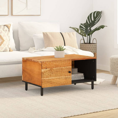 vidaXL Coffee Table 80x50x40 cm Solid Wood Acacia