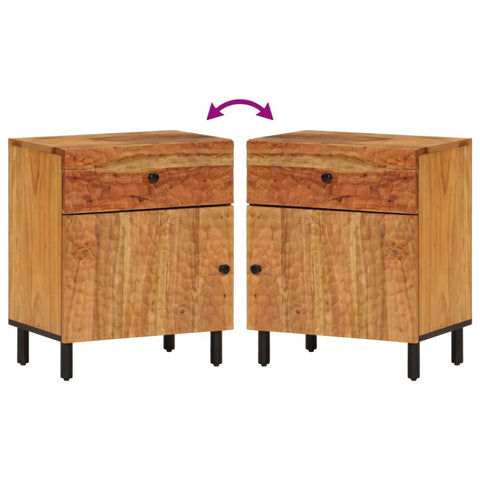 vidaXL Bedside Cabinet 50x33x60 cm Solid Wood Acacia