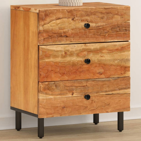 vidaXL Bedside Cabinet 50x33x60 cm Solid Wood Acacia